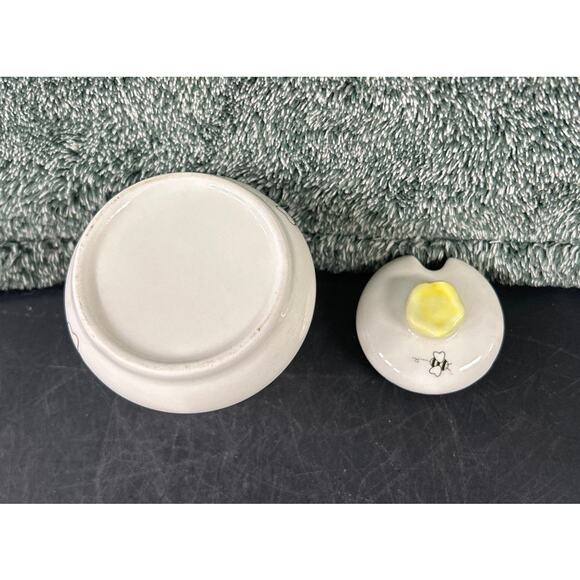 Vintage Miniature Honey Bee Honeybee Honey Pot Beehive Buttercup - Picture 9 of 11